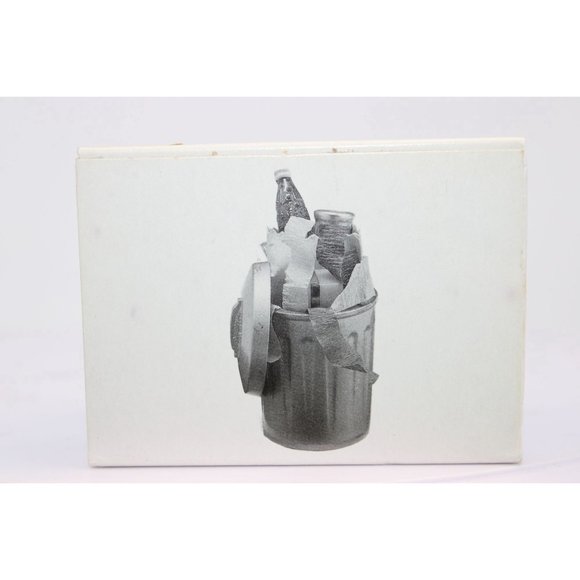 Dept 56 Snow Village - Christmas Trash Cans - Picture 2 of 3